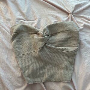 Beginning Boutique Beige Knit Top